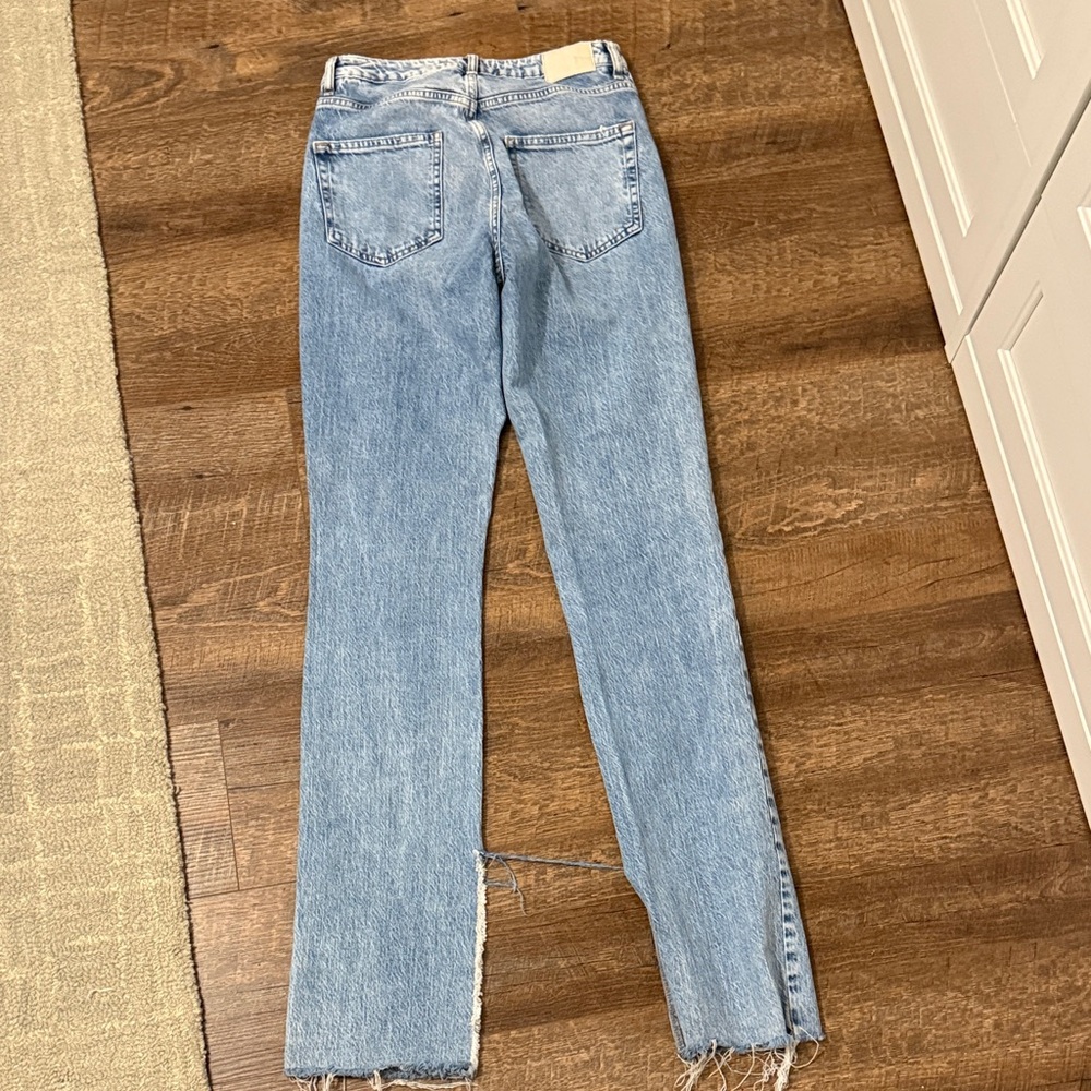 Zara High Rise Women Jeans - Light Blue - Picture 7 of 7